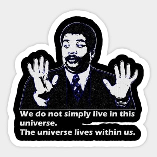 Space Neil Tyson funny design T-Shirt Sticker